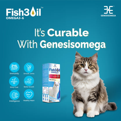 Genesisomega Fish3Oil 3-6 Oil for cats